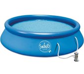 Mountfield Swing Set Rápido Con Bomba De Filtro De Cartucho 12v/2.2m³ Para Piscina Blue 366 x 91 cm unisex