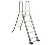Astralpool Peldaños De Escalera De Seguridad Aisi-Ø43 Con Plataforma Para Piscinas Elevadas 2x5 304l 1.5m Inox One Size unisex