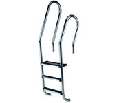 Astralpool Escalera De Piscina Mixta Aisi316 + 1 Peldaño Doble De Seguridad 2 Escalones Inox One Size unisex