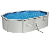 Bestway Piscina Ovalada De Acero 56586 Hydrium 500x360x120cm Light Grey 16296 litros unisex