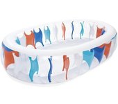 Bestway Piscina Hinchable Ovalada 54066 White / Blue / Orange 229 x 152 x 51 cm unisex