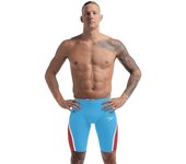 Speedo Jammer Fastskin Lzr Pure Intent 2.0 High Waisted Picton Blue / Flame Red / Snow Reflective UK 23 male