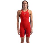 Speedo Bañador De Competición Con Espalda Abierta Fastskin Lzr Pure Valor 2.0 Flame Red / Cobalt Pop UK 18 female