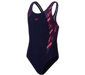 Speedo Traje De Baño Hyperboom Splice Muscleback True Navy / Electric Pink / Fandango Pink 7-8 Años female