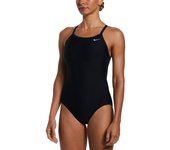 Nike Traje De Baño Solid Racerback Black 36 female