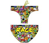 Turbo Bañador Slip Race Yellow 7-8 Años male