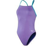 Speedo Traje De Baño Solid Lattice-back Miami Lilac / Aquarium UK 32 female