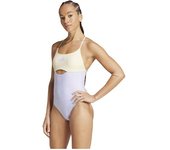 Adidas Traje De Baño Padded Colorblock X Back Violet Tone / Warm Vanilla 46 female