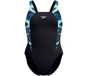 Speedo Traje De Baño Hyperboom Splice Muscleback Dark Teal 32 female