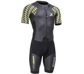 Zoggs Traje Corto Rusher Tour Black / Yellow XS female
