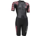 Zoggs Traje Corto Rusher Pro Black / Red XS female