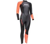 Zoggs Traje De Neopreno De Manga Larga Explorer Pro Black / Red XS unisex