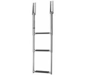 Vetus Escalera Telescópica De Baño Inox 3 Peldaños Para Espejo De Popa