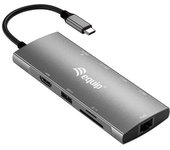 Equip Adaptador 9 En 1 4k Usb-c A Hdmi/usb-a