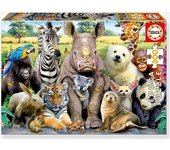Puzzle 300 piezas Foto de clase Animales - EDUCA multicolor