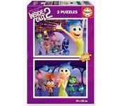 Puzzle 2x100 piezas Del Revés - Inside Out EDUCA violeta