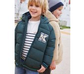 VERTBAUDET Chaqueta acolchada con forro polar para niño verde pino