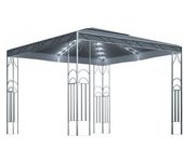 vidaXL Cenador Con Tira De Luces Led Gris Antracita 300x300 Cm