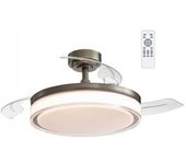Wonderlamp Ventilador Led Con Aspas Plegables Oroel Cuero Cct (45w)