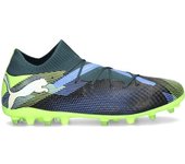 Puma - Bota de fútbol Future 7 Pro MG, Unisex, Gray Skies-White-Fizzy Apple, 6.5 UK