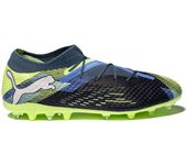 Puma - Bota de fútbol Future 7 Pro+ MG, Unisex, Gray Skies-White-Fizzy Apple, 6.5 UK