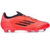 Adidas - Bota de fútbol F50 League FG/MG, Unisex, Turbo-Aurora Black-Platin Met, 8 UK