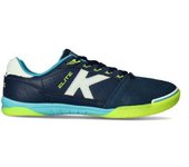 Kelme - Zapatilla de fútbol sala Elite, Unisex, Marino y lima, 11 USA