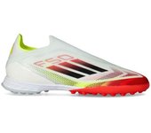 Adidas - Bota de fútbol F50 Pro LL Turf, Unisex, White-Core Black-Solar Yellow, 6,5 UK