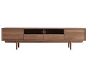 Tikamoon Mueble para tv de nogal macizo de 180 cm