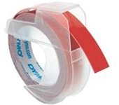 Dymo S0898150 cinta 3D blanco sobre rojo 9mm