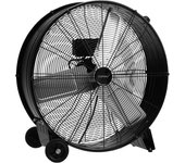 Costway Ventilador de Tambor de 3 Velocidades con Aspas de Aluminio Ventilador Metálico Portátil con Ruedas para Almacén Taller Fábrica