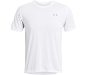 Camiseta de running under armour launch splatter hombre blanco