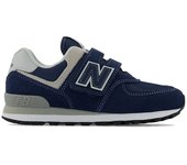 Zapatillas new balance 574 core hook & loop azul marino infantil