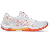 Zapatillas de balonmano asics gel-rocket 12 mujer blanco/coral