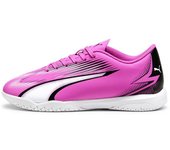 Zapatillas de fútbol sala puma ultra play rosa/blanco infantil