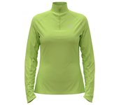 Sudadera de trail odlo mid layer essential 1/2 zip mujer verde