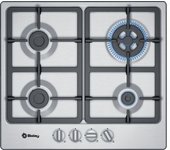 Placa Gas - Balay 3ETX565HB, 4 Zonas, 60 cm, Acero Inoxidable, Sin Marco