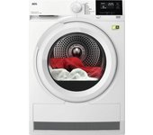 Secadora Carga Frontal - AEG TR839T4PBCP, Blanco, 9 kg, Bomba de Calor