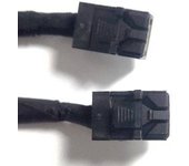 Inter-Tech 1m 2xSFF 8643 - Cable SAS (1 m, SFF 8643, SFF 8643, Male Connector/Male Connector, Negro, Azul, 50 g)