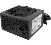 CoolBox PowerLine2 750 - Fuente de Alimentación PC 750W, 85% de Eficiencia, Ventilador 120mm Silencioso Termorregulado, Cables Planos 50cm, 12V Single Rail, PFC Activo, Negro