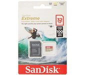SanDisk Extreme 32 GB microSDhC Memory Card for Action Cameras and Drones with A1 App Performance up to 100 MB/s, Class 10, U3, V30