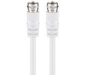 Tecline 15m F-type cable coaxial Tipo F Blanco