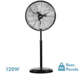 Ventilador de pie africo 120w negro regx55x55 cm 3 velocidades fijo y rotatorio