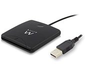 Ewent EW1052 lector de tarjeta inteligente USB USB 2.0 Negro
