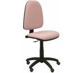 Piqueras y Crespo 04CP - Silla de Oficina ergonómica con Mecanismo de Contacto Permanente, Regulable en Altura y Ruedas de parquet, Color Rosa pálido