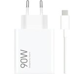 Cargador de pared + cable usb a a usb-c xiaomi 90 w