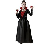 Atosa disfraz vampiresa elegante negro niña infantil 10 a 12 años