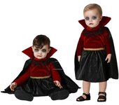 Atosa disfraz vampiresa bebé niña negro y rojo 24 meses