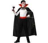 Atosa disfraz vampiro camiseta blanca con capa niño infantil 10 a 12 años