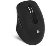 SUBBLIM Ratón Curve Ergo Dual Mouse Batería Negro Apoyo Pulgar Dos Conexiones Silent Click Batería Li-Ion Recargable Rueda De Silicona Y Máxima Precisión